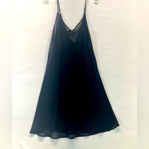 Secret Treasures‎ Chemise with Satin Finish Bows LG Black PREOWNED